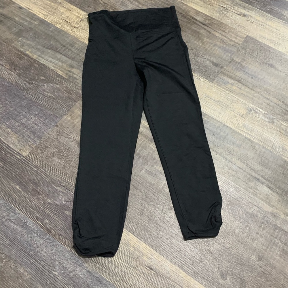 Silky cropped leggings